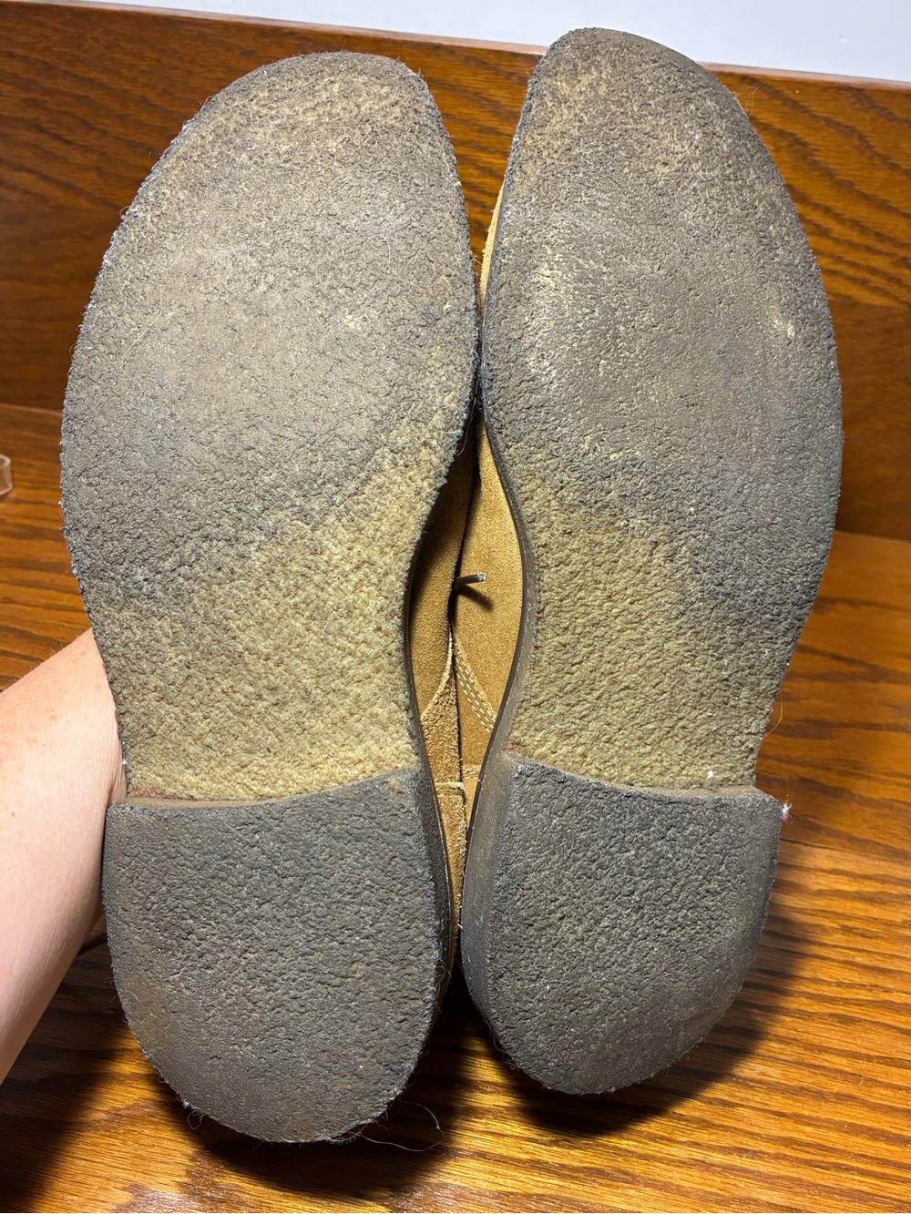 Johnston & Murphy Memory Foam Suede Chukka Boots Tan Men’s Size 10.5 - Picture 10 of 13